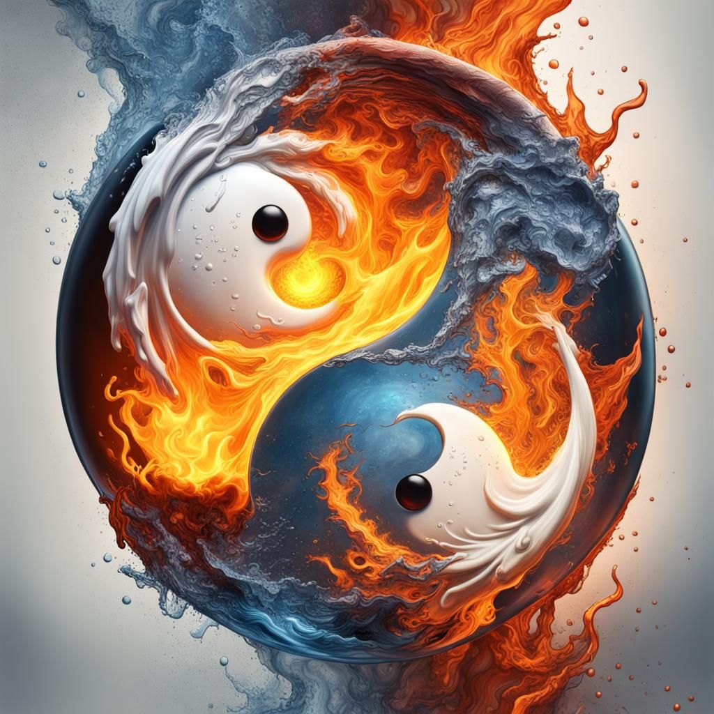 Fire and water entwined