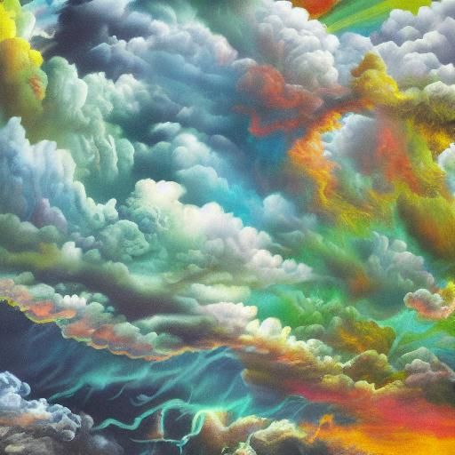 Surreal Dreamscape: Fragmented Thoughts in a Dream