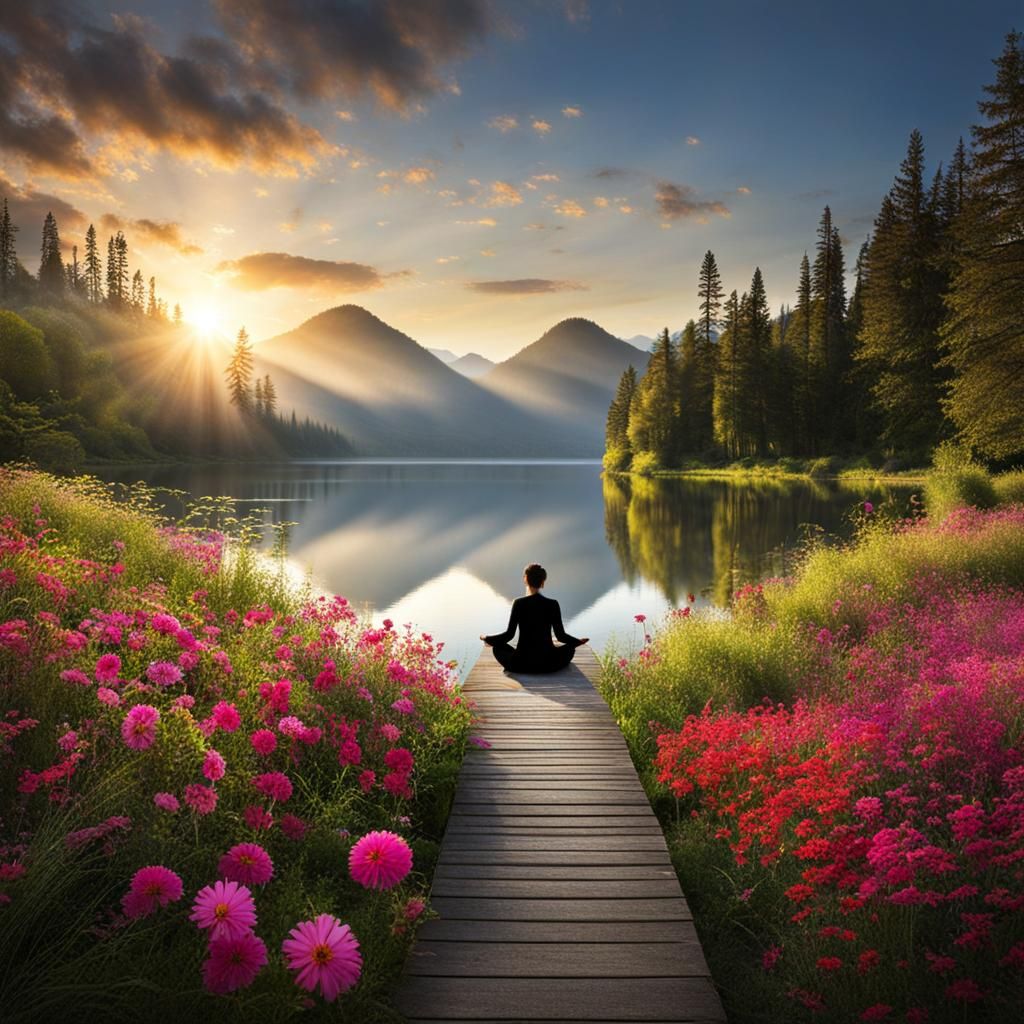 Visualizing Inner Peace: An AI Interpretation