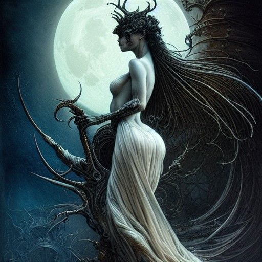 Moonlit Objects: Intricate Digital Art