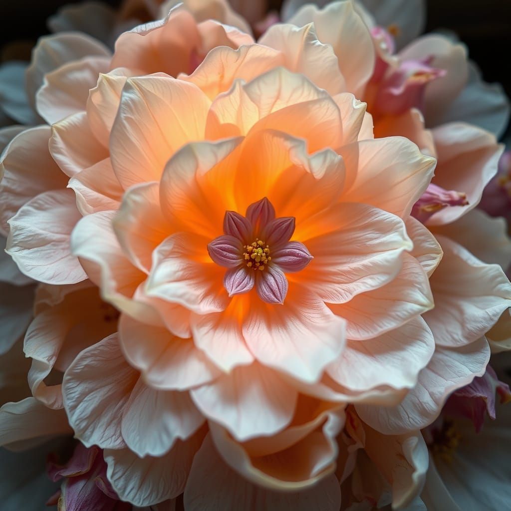 Whimsical Preserved Petals in Dreamy Light