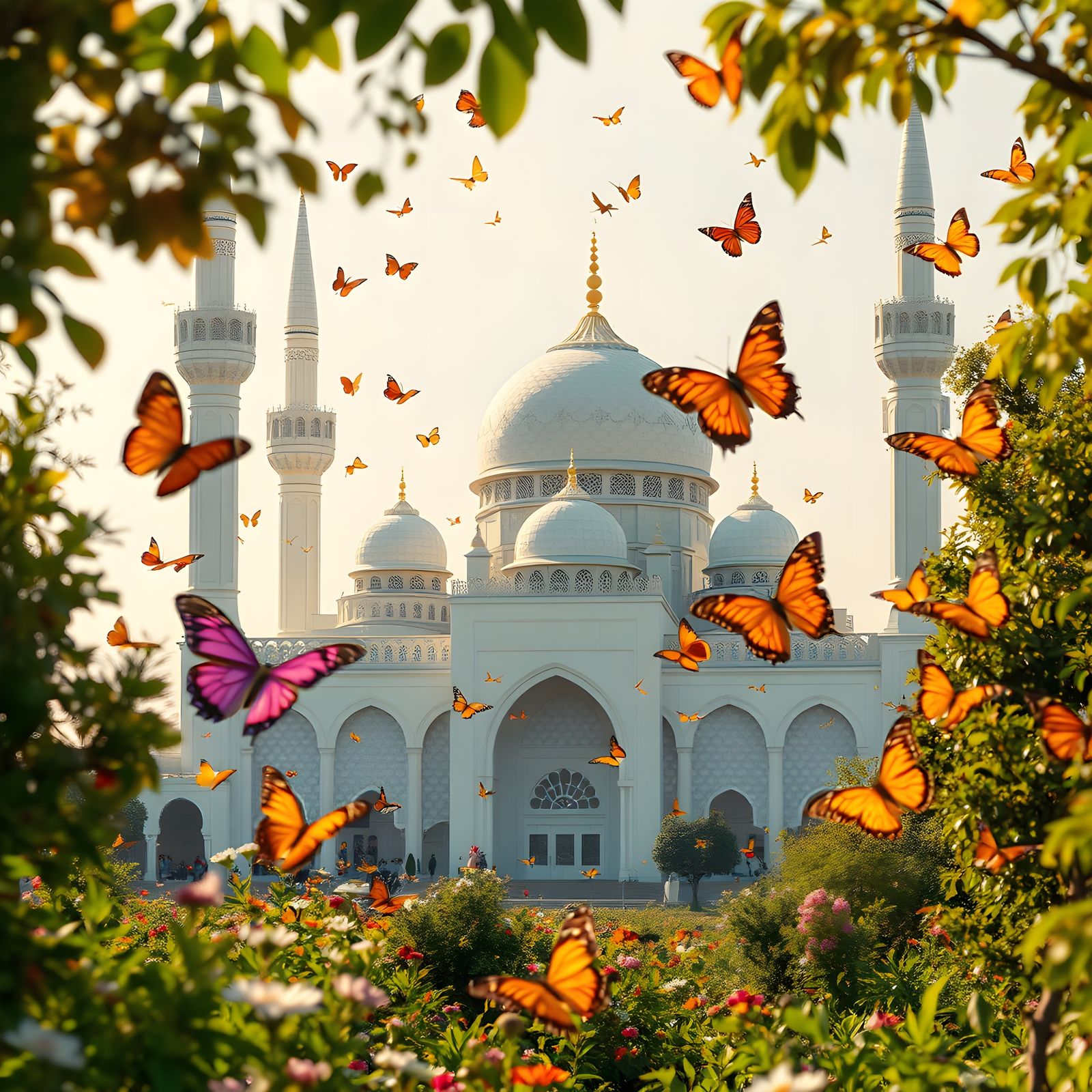 Mosque Garden: Harmony of Nature and Architecture