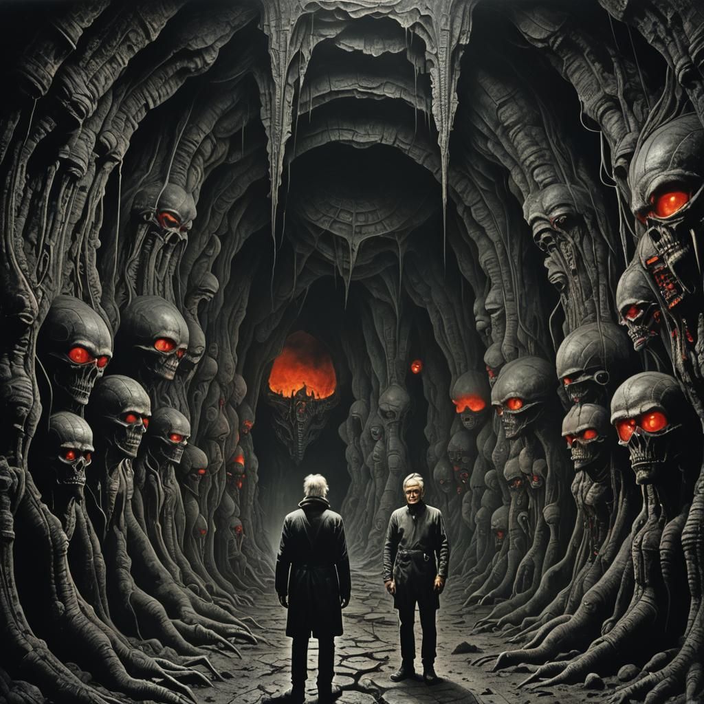 Supay in the Underworld: A Dark Surrealist Vision