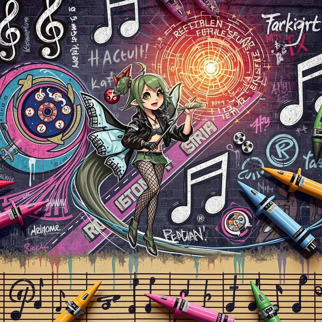 Street Punk Pixies Create Graffiti with Magic Wands