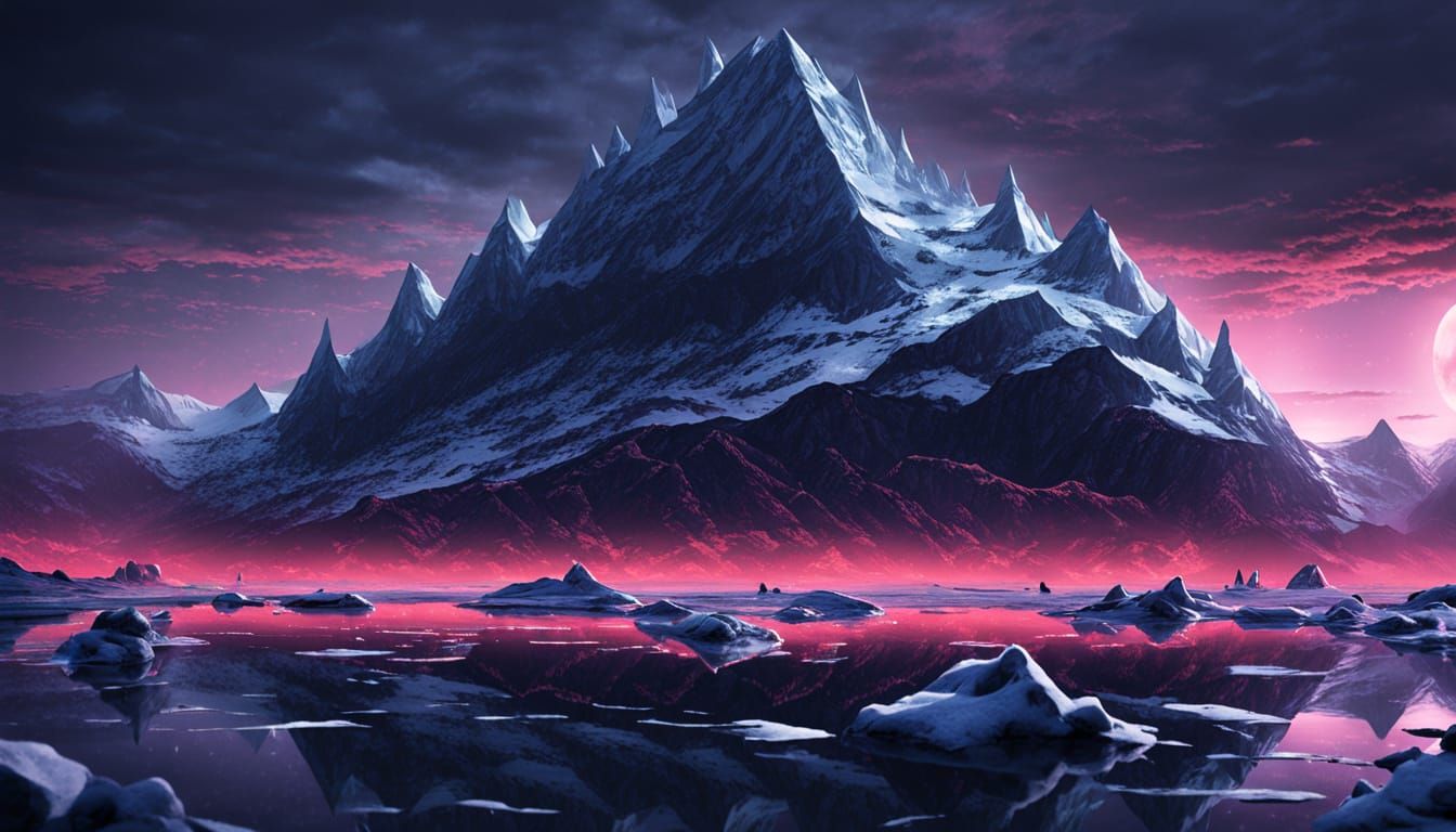 Dystopian Marilyn Monroe Towers in VHS Neon Noir