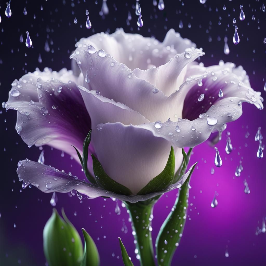 Eustoma Flower Macro in High Resolution