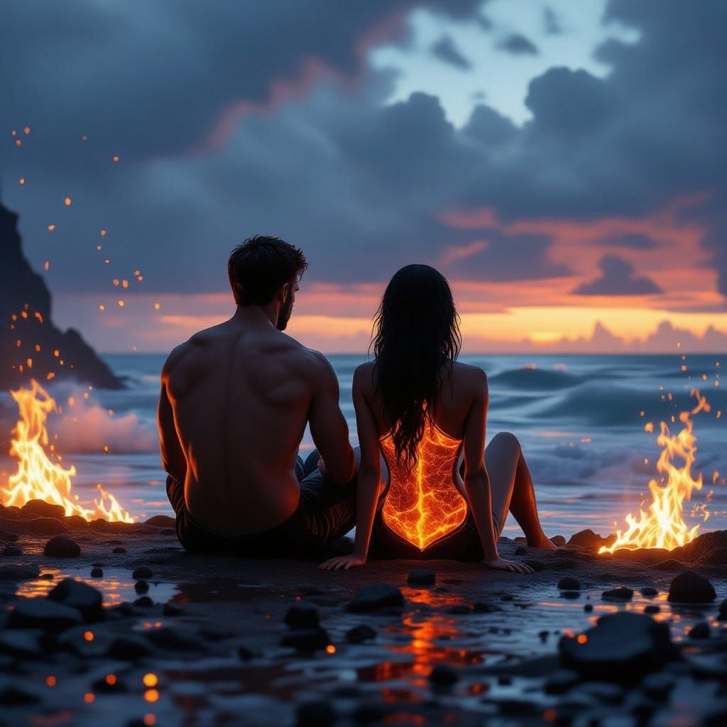 Elemental Anger: Fire and Water Back to Back