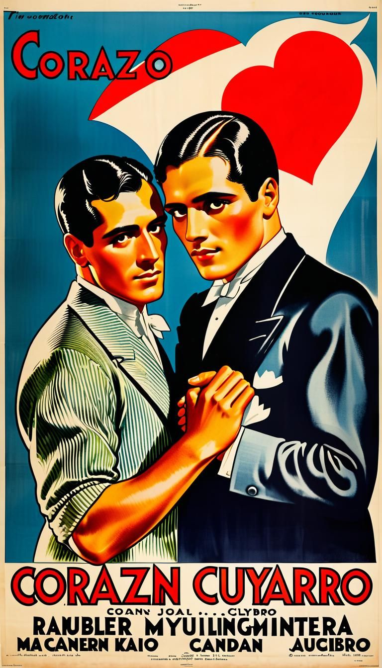 Vintage 1930s Movie Poster: Corazón Cuyabro