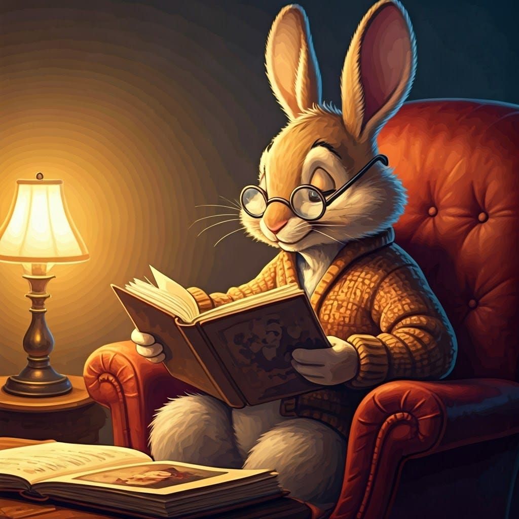 Br'er Rabbit Cherishes Childhood Memories in Whimsical Setti...