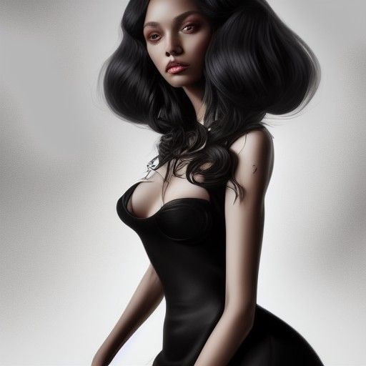 Succubus: Hyperdetailed Digital Art of Sultry Lady