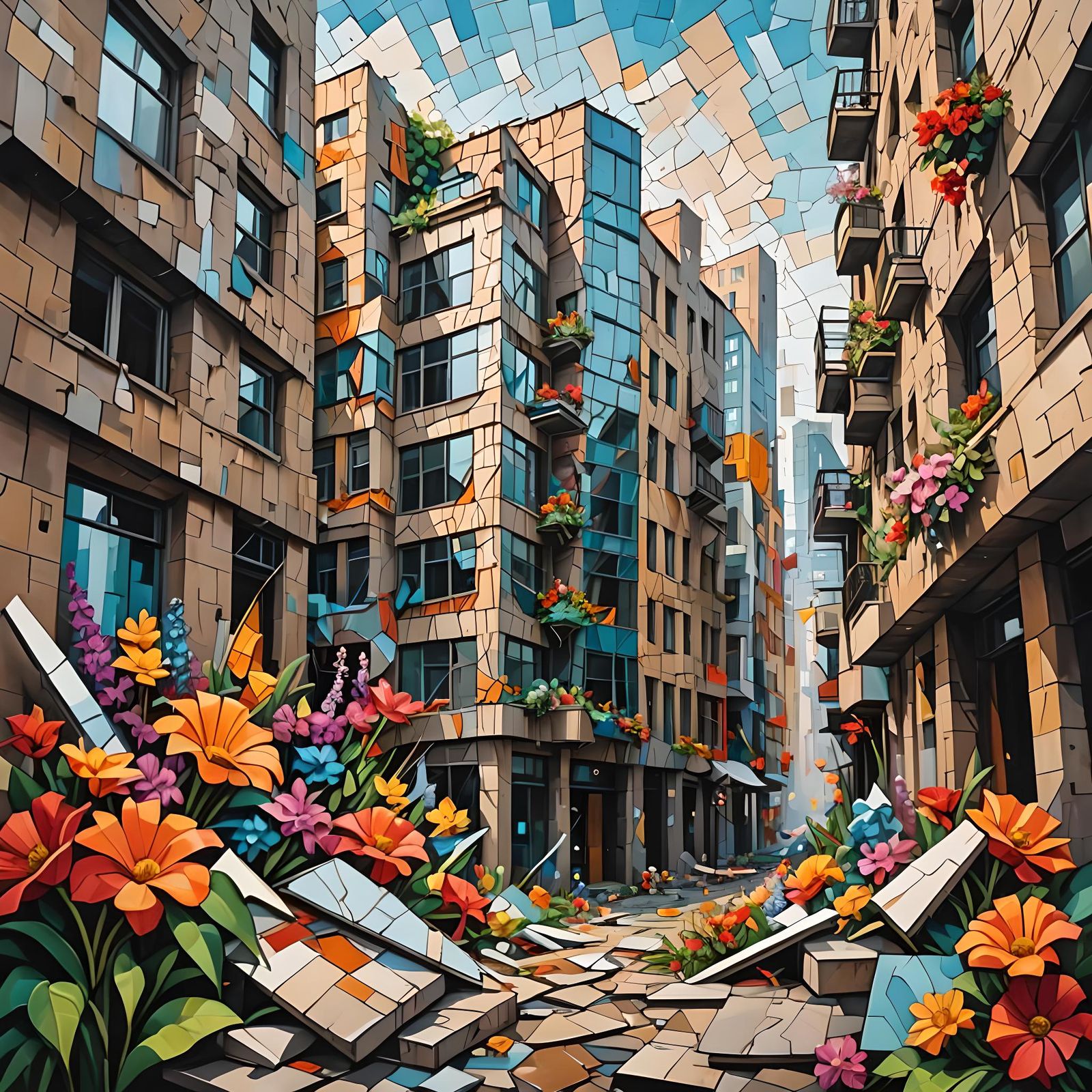 Abstract Cubism: Emotions in Euclidean Style