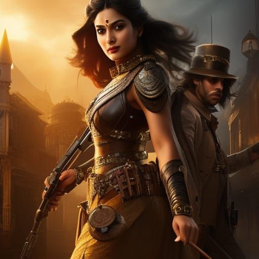 Steampunk Indian Detective in Victorian Setting