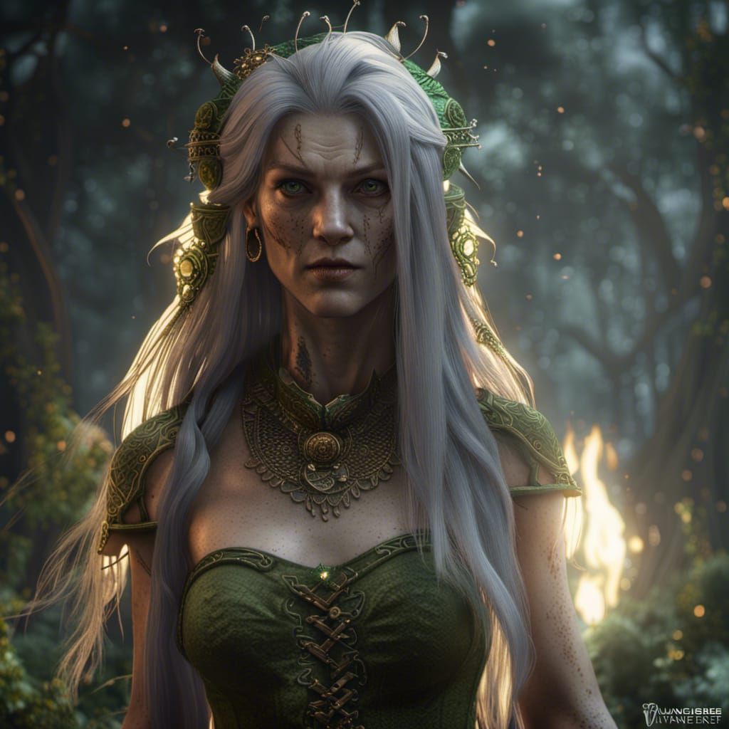 Hyperdetailed Irish Banshee Spirit in Unreal Engine