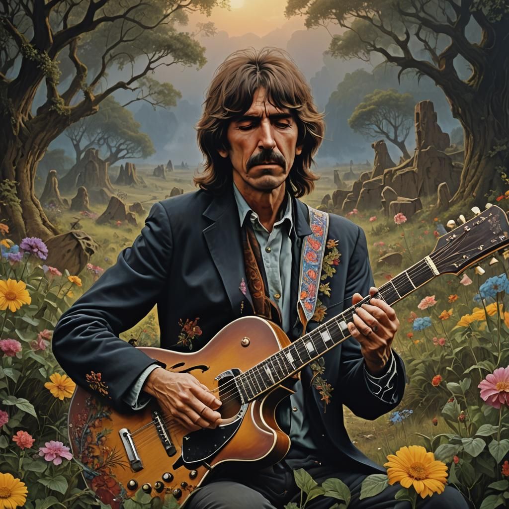 Weeping Guitar: Epic Cinematic Digital Matte Painting