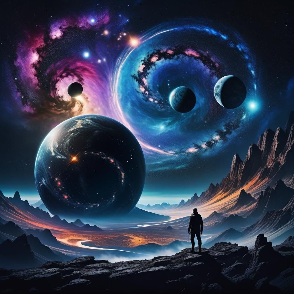 Galactic Yin and Yang Symbol