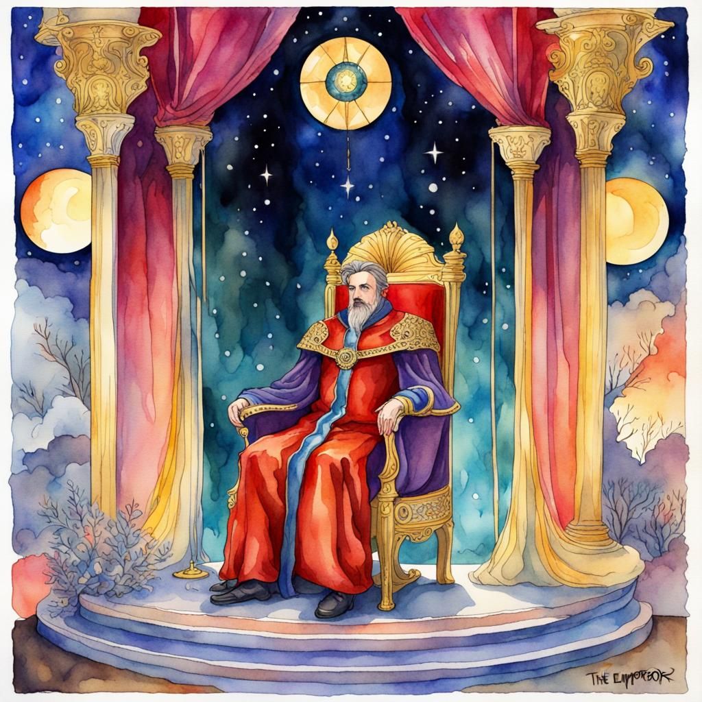 The emperor Tarot card