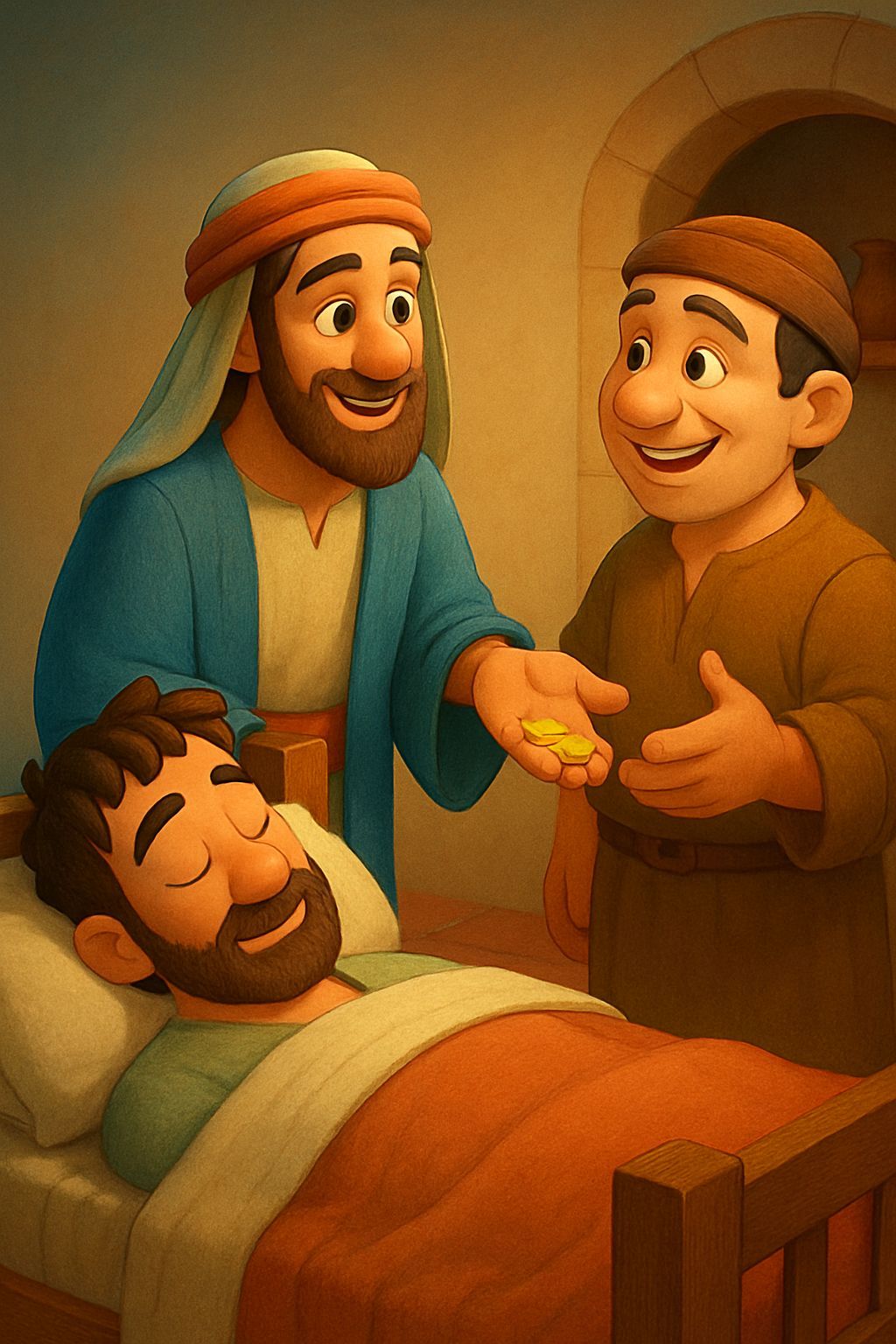 Friendly Encounter in a Cozy Hostel: Gentle Samaritan and Ho...