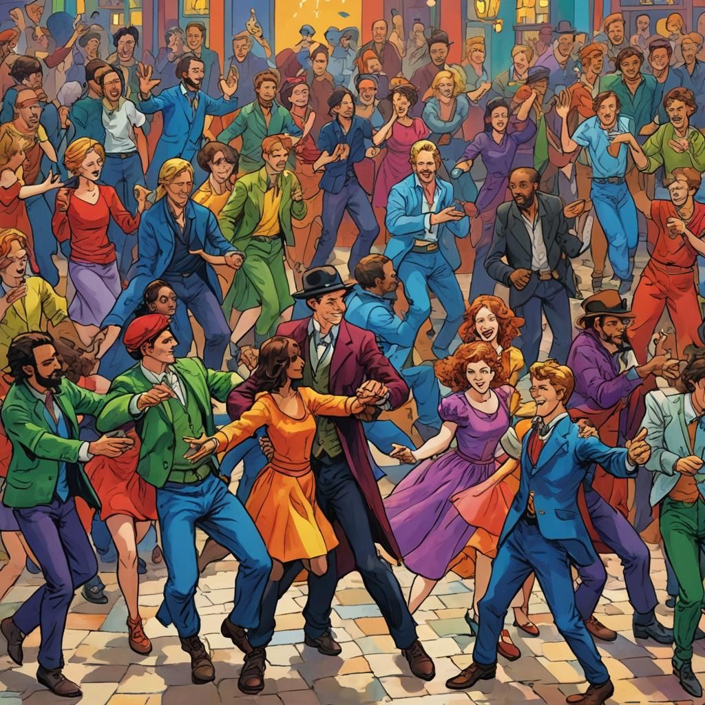 A Colorful Fantasy Dance Invitation for Henry