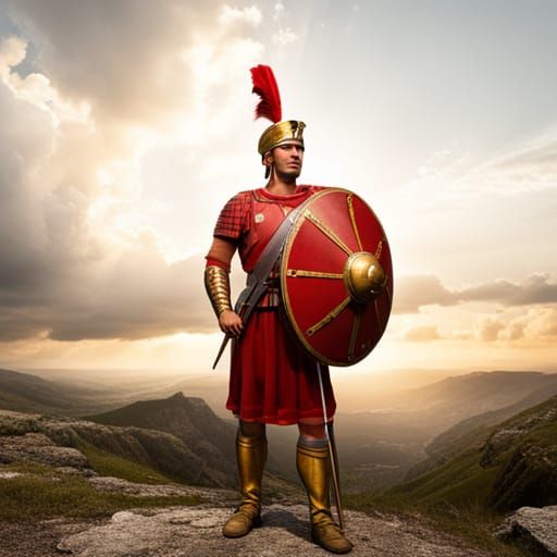 Roman Soldier in the Present Day