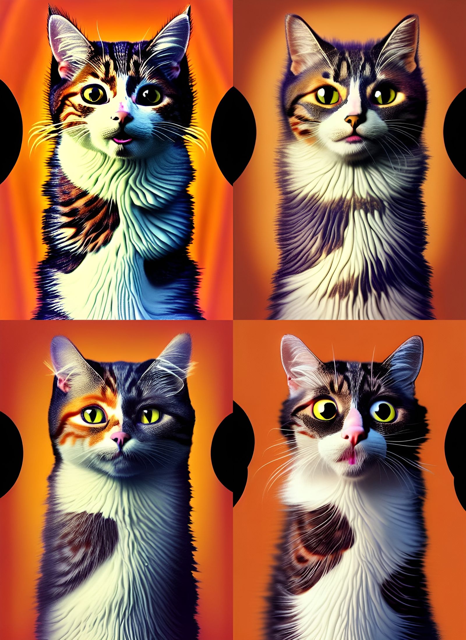 Futuristic Magic Realism Cat in Photorealistic Style