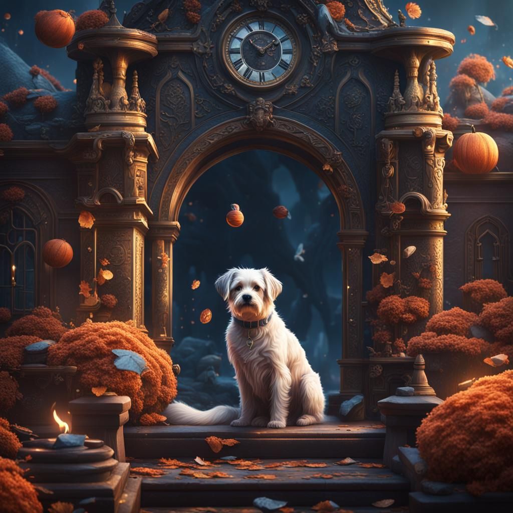 Touching Farewell in Detailed Matte Painting