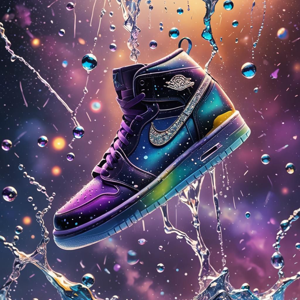 Diamond Galaxy Nike Air Jordan in Space