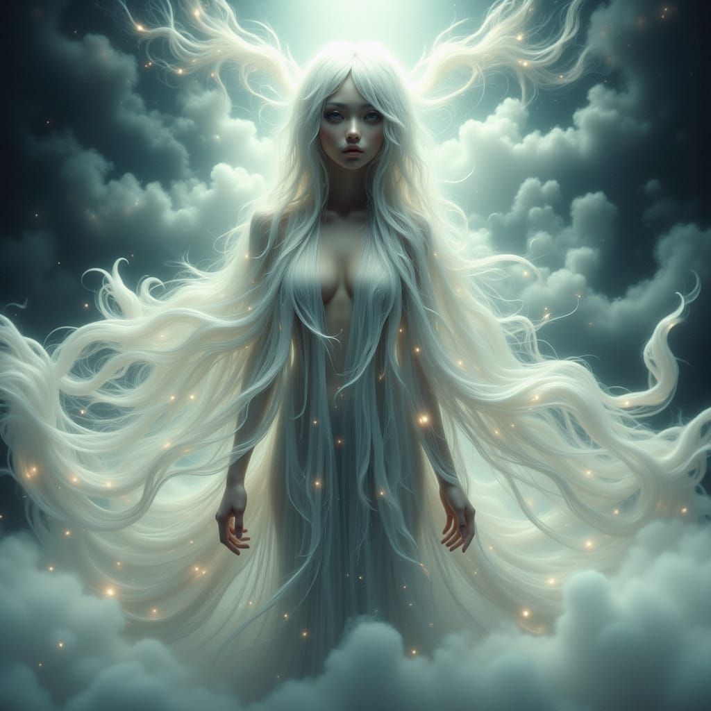 Ethereal Human in Dreamy, Surreal Style