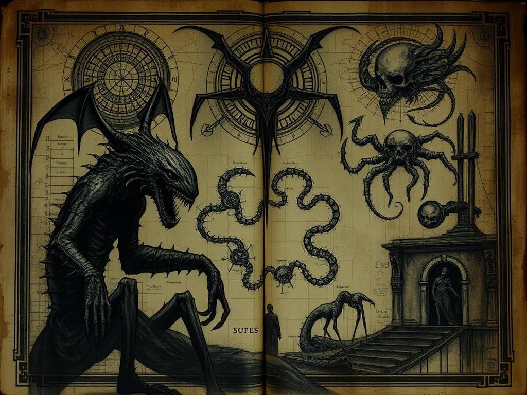 Eldritch Tome: Grotesque Monsters in Medieval Manuscript