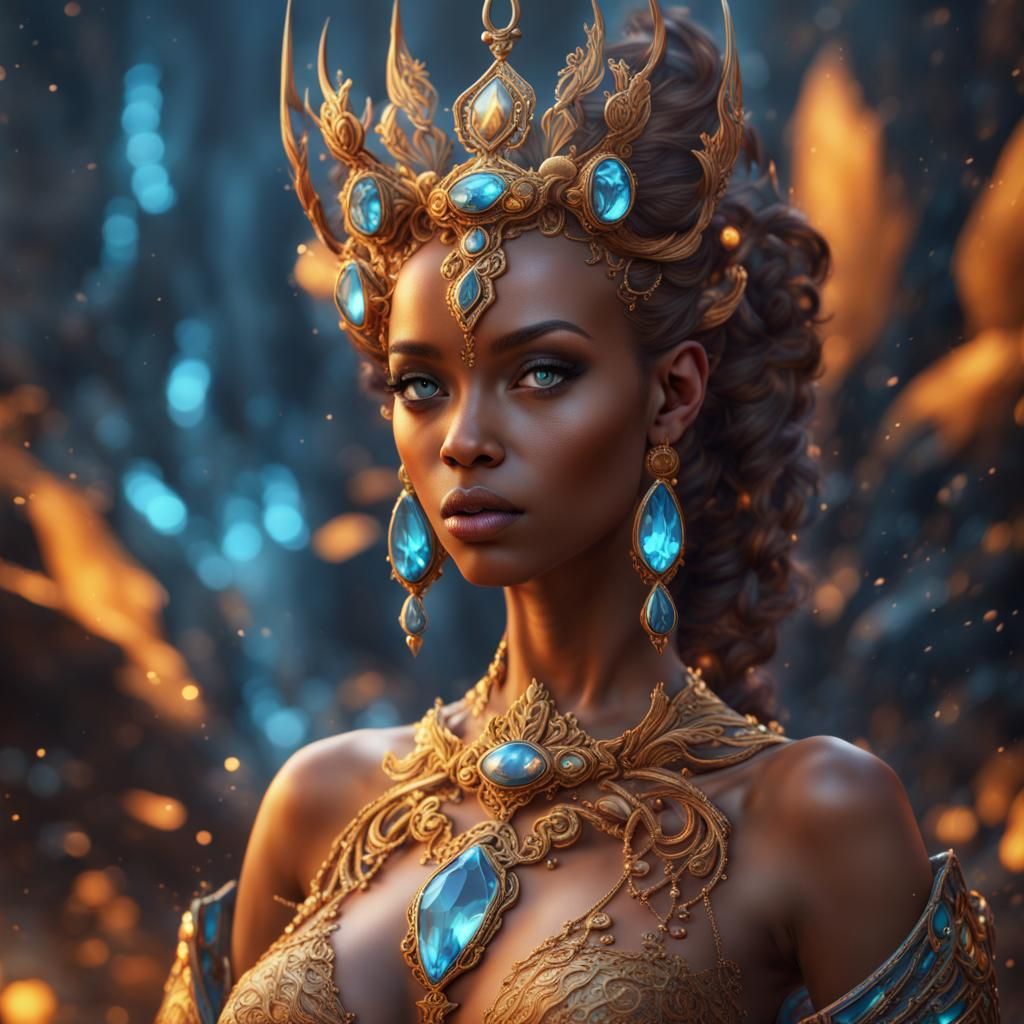 Blue Topaz Goddess - Birthstone Collection