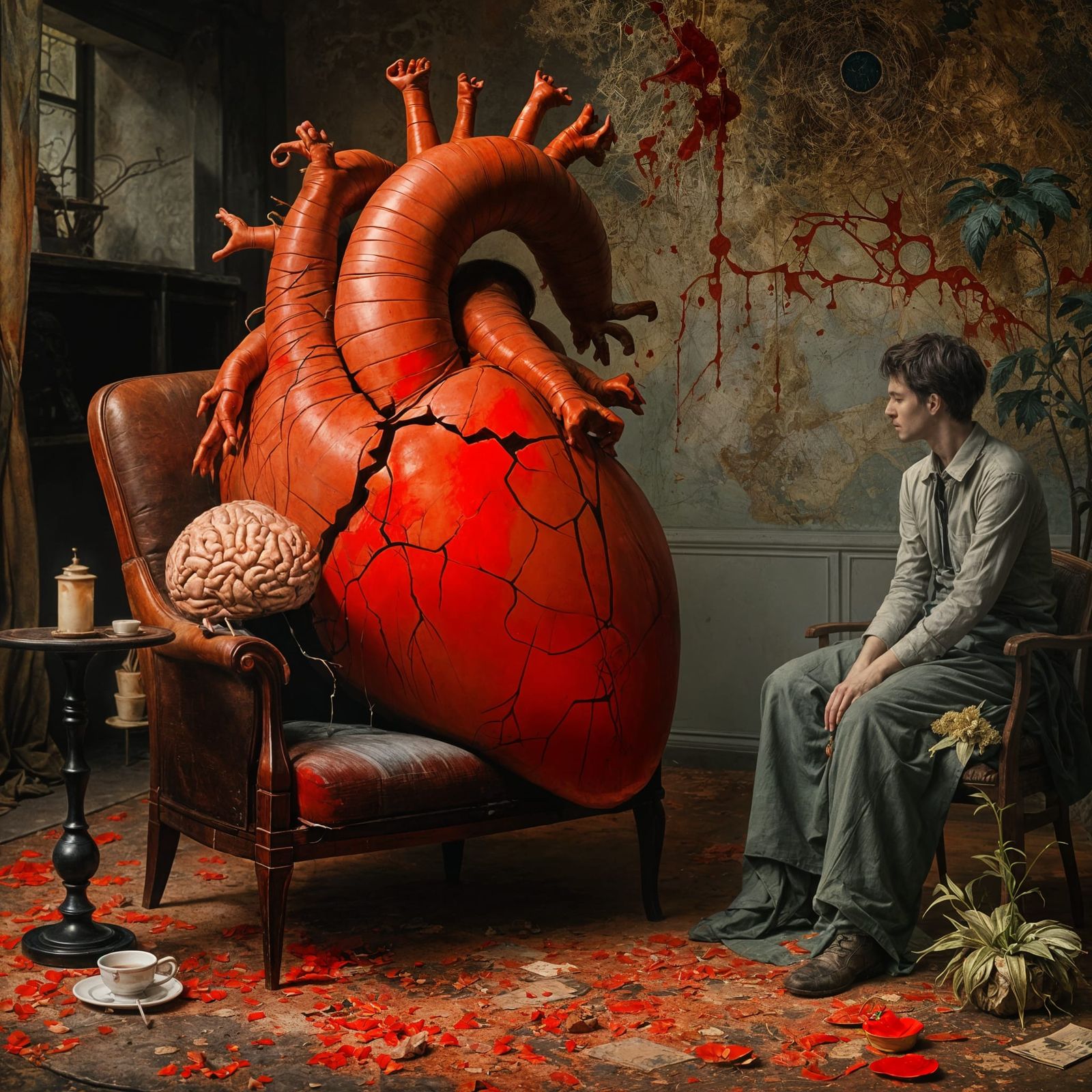 Kintsugi Heart Finds Strength in Brokenness