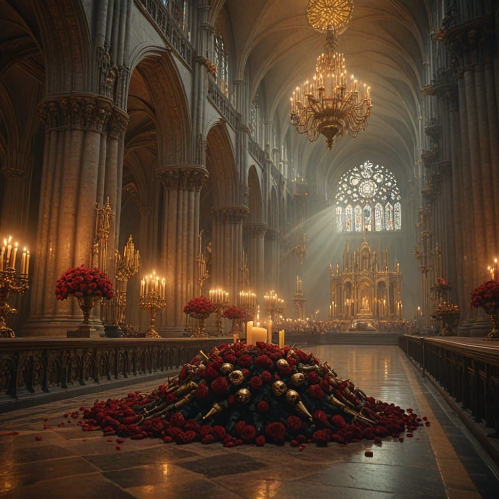 Skulls and Roses in Grand Cathedral