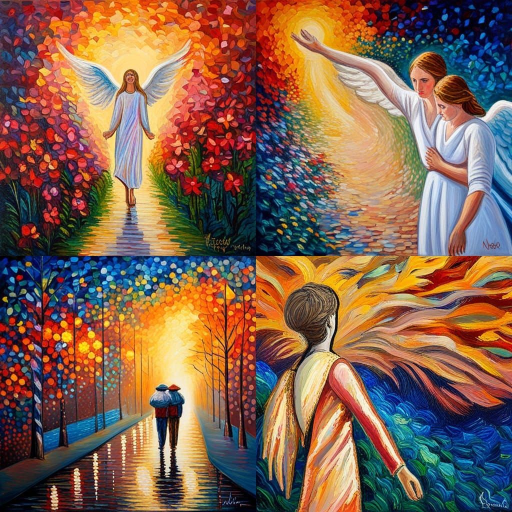 Neo-Impressionist Painting: Gratitude for Night Shift Suppor...