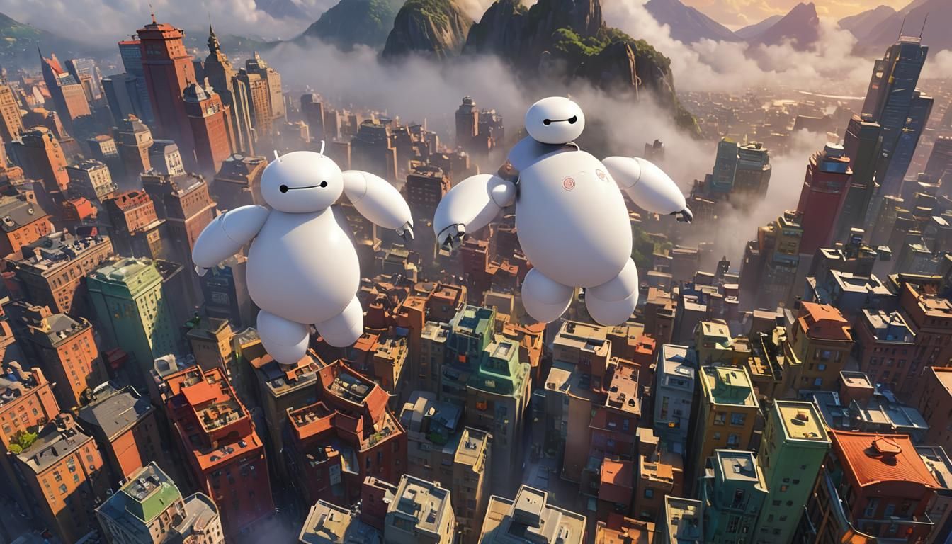 Big Hero 6: Hyperdetailed Epic Fantasy Masterpiece