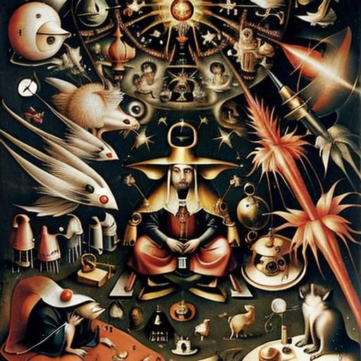 Surreal Scene in the Style of Bosch