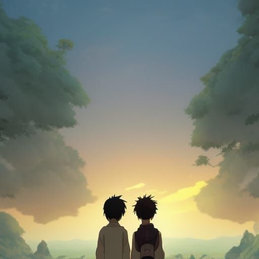 Anime War Scene in Studio Ghibli Style