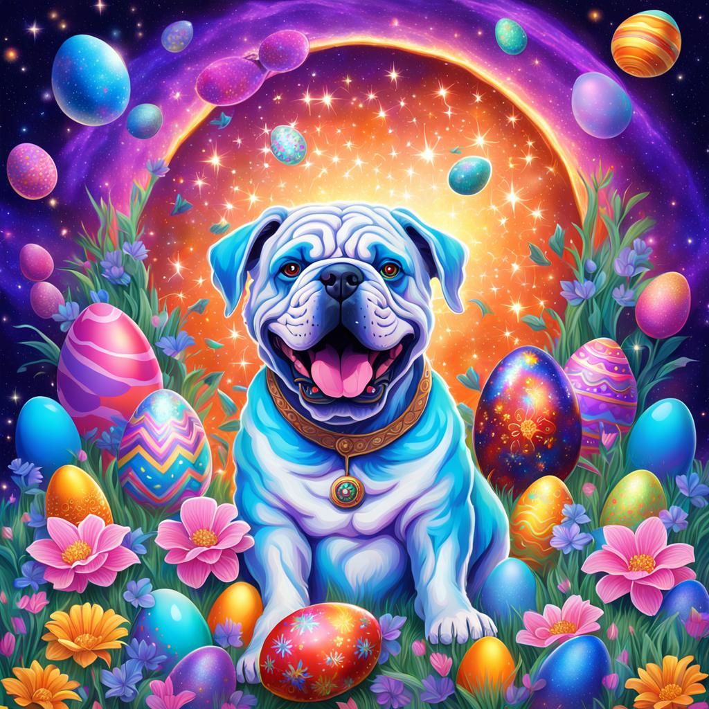 Cosmic Easter with Georgia Bulldogs in Astral Hologram
