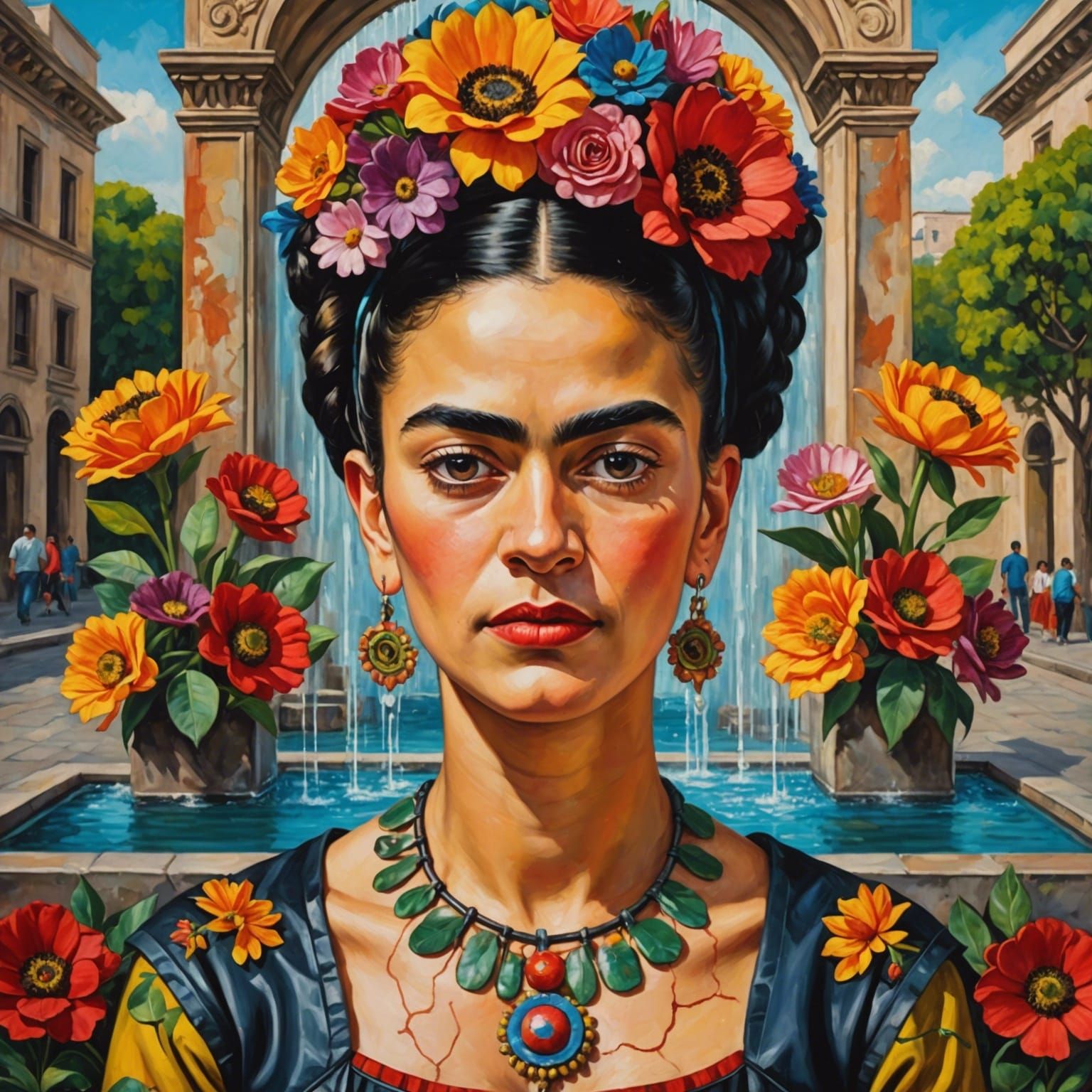 Frida Kahlo with Exoskeleton in Mexico City