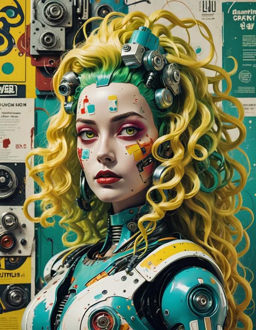 Retro Robot Lilu on Magazine Cover