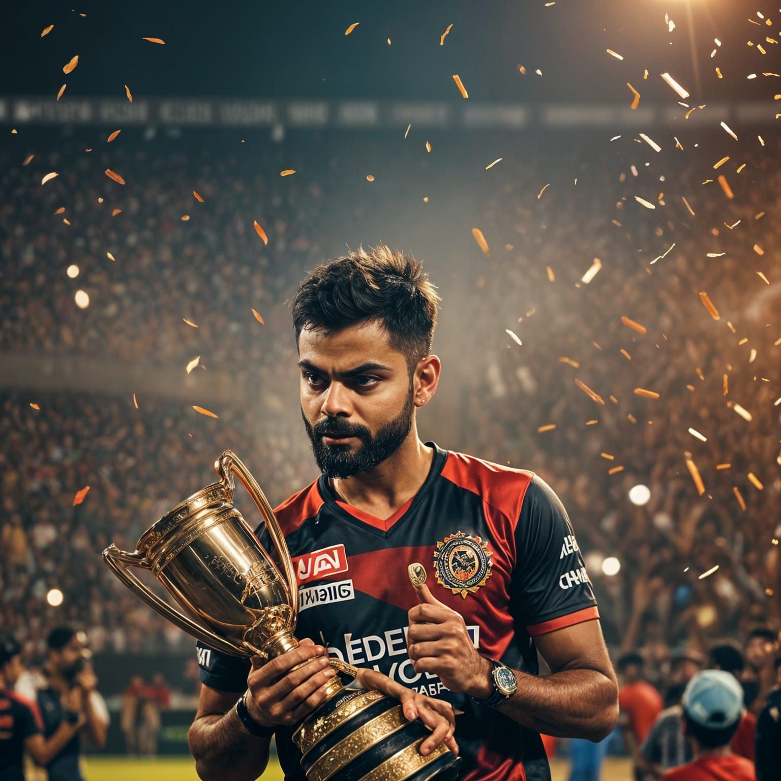 Virat Kohli Celebrates IPL Victory with RCB
