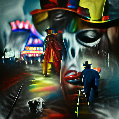 Festive Carnival Scene with Vibrant Decorations