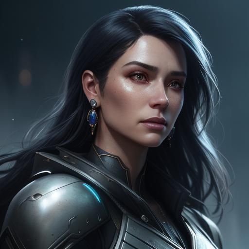 Hyperrealistic Portrait of Sally with Detailed Makeup