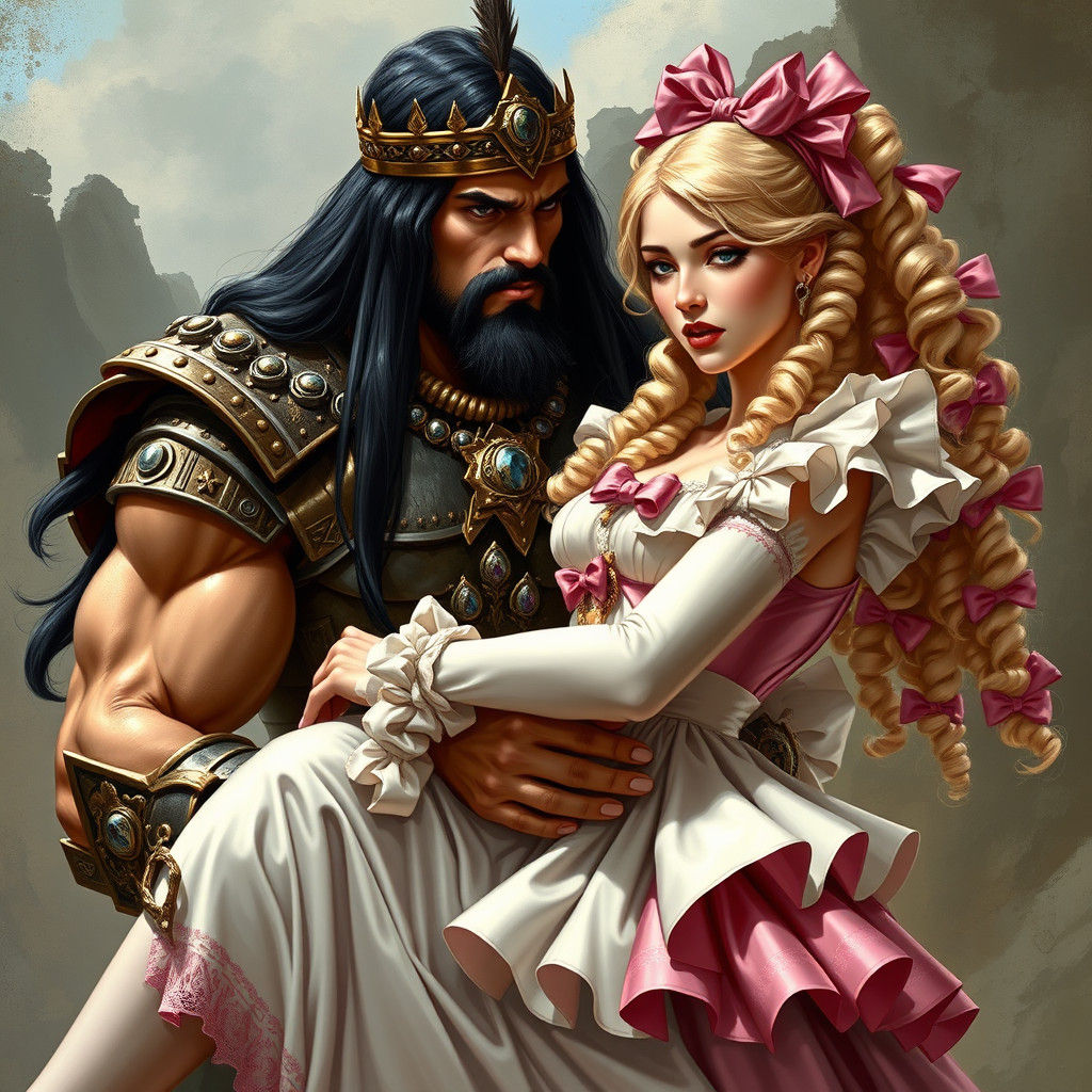 Warrior King Captures French Maid