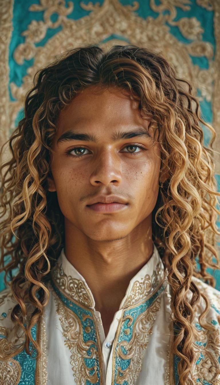 Baroque Portrait of Boy in Embroidered Attire