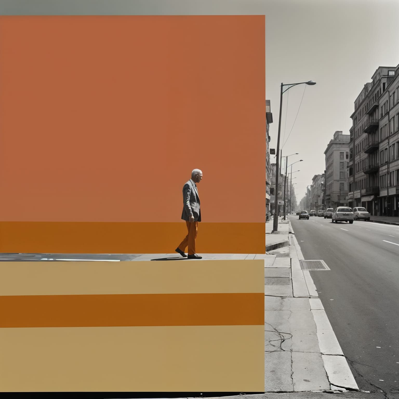 Ambiguous Urban Landscape in Layered Art