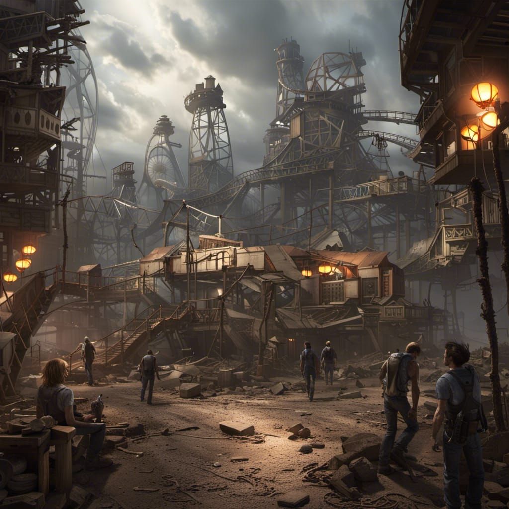 Post-Apocalyptic Zombie Theme Park Masterpiece