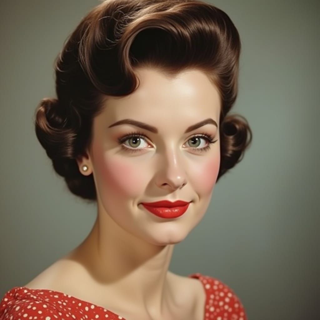 1950s Housewife with Beehive Haircut