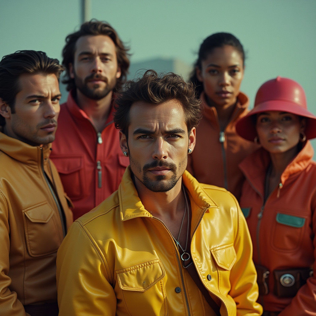 Space Adventurers in Candid Film Photo