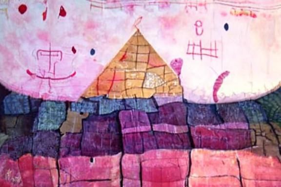 Birthday Party in Style of Paul Klee