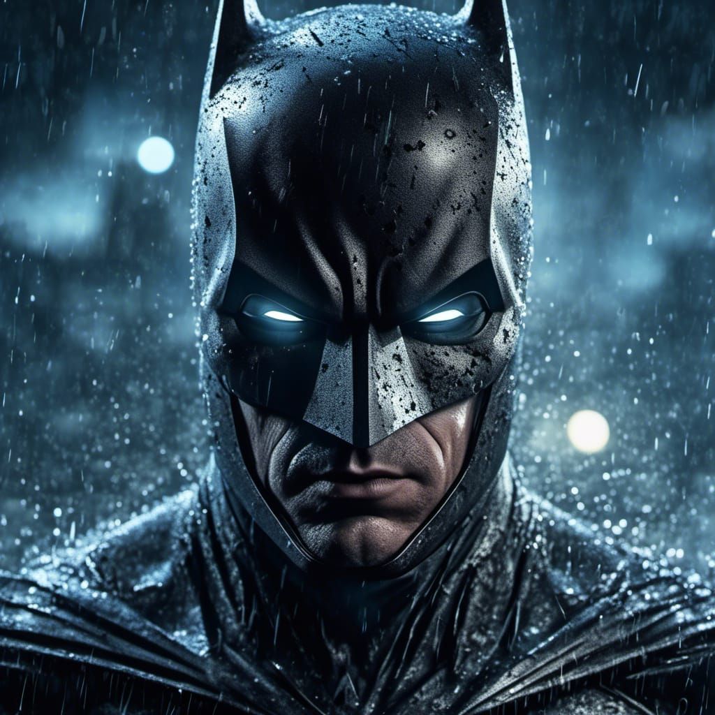 Hyperrealistic Batman Portrait in 8k Resolution