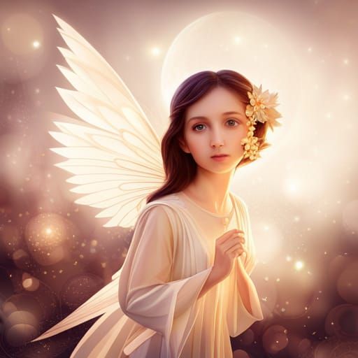 Origami Christmas Angel Fairy Doll: Papercraft Design